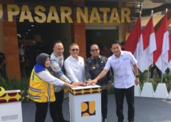 Tampung 799 Pedagang, Menko Pangan Zulkifli Hasan Resmikan Pasar Natar Lampung Selatan